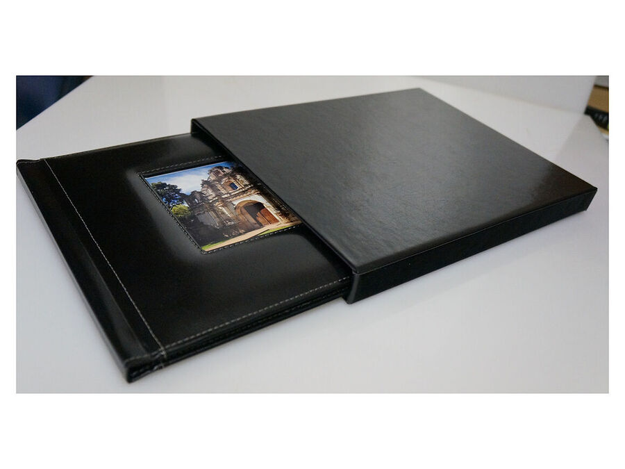Custom photo album case and slipcase